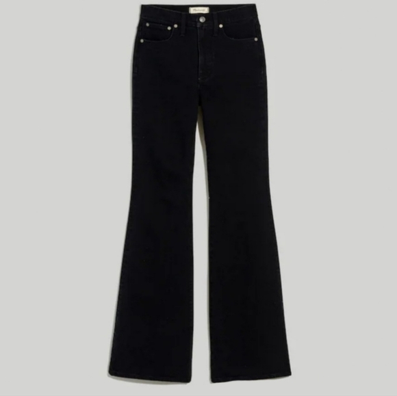 NEW Madewell The Perfect Vintage Flare Jean in Sherborn Wash Black - Picture 1 of 3